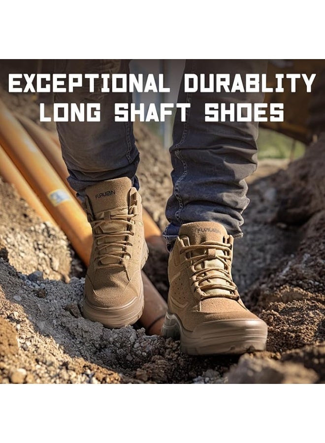 Sky View Steel Toe Safety Shoes  Men Women Comfortable Lightweight Work Boots for Men Slip Resistant High Top Puncture Proof Indestructible Construction Shoes - Image 5